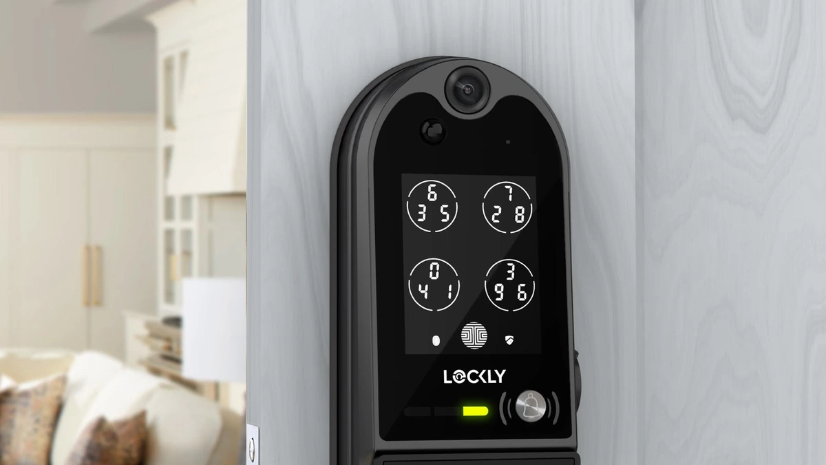 Lockly patented biometric PIN Genie smart lock architectural showcase